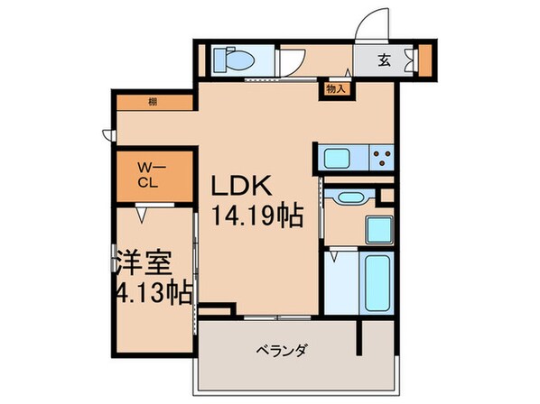 アルカンジュ東合川の物件間取画像